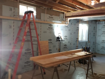 Basement insulation and framing job Mequon, WI