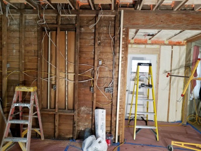 Opening up wall for open concept